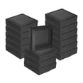 thumbnail image 1 of 60 Piezas de Cajas de Jabón de Kraft, Cajas Mini de Kraft de 4.1 x 4.1 x 1.2 Pulgadas con Ventana Transparente para Empaque de Golosinas de Fiesta (Negro), 1 of 7