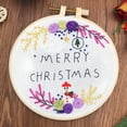 thumbnail image 2 of Dsscvnef Scene Embroidery Kit Christmas Kits Beginner Embroidery Kit for Adults DIY Embroidery Kit for Home Room, 2 of 4