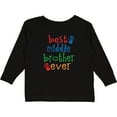 thumbnail image 3 of Inktastic Best Middle Brother Ever Little Boy Boys Long Sleeve Toddler T-Shirt, 3 of 5