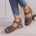 thumbnail image 4 of Women's Orthopedic Slope Heel Sandals 2025 Closed Toe Solid Color Fashion Breathable Casual Low Heel Slope Heel Shoes, 4 of 5