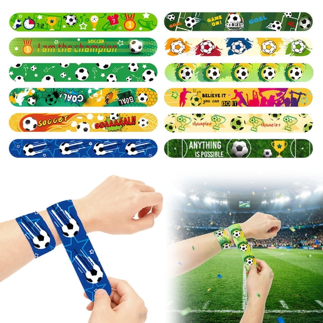 Adjustable Snap Closure Wristband Bracelet For Sports Events And Fan Activity Support 12PCS