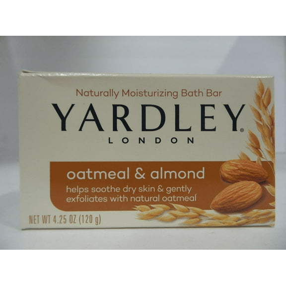 Yardley Oatmeal & Almond Bath Bar, 4.25 oz Pack of 28