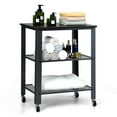 thumbnail image 3 of Patiojoy Kitchen Utility Cart Industrial Coffee End Table w/Wheels Silver, 3 of 8