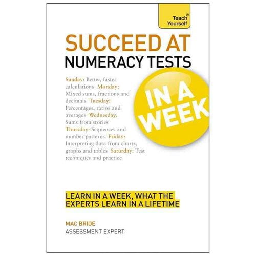 SUCCEED AT NUMERACY TESTS IN A WEEK