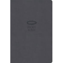 KJV Super Giant Print Reference Bible, Value Edition, Charcoal Leathertouch, (Hardcover)