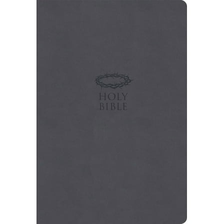 KJV Super Giant Print Reference Bible, Value Edition, Charcoal Leathertouch, (Hardcover)