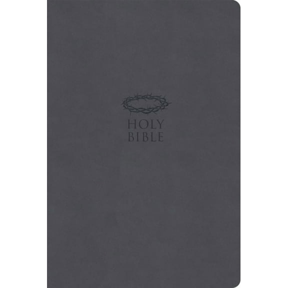KJV Super Giant Print Reference Bible, Value Edition, Charcoal Leathertouch, (Hardcover)