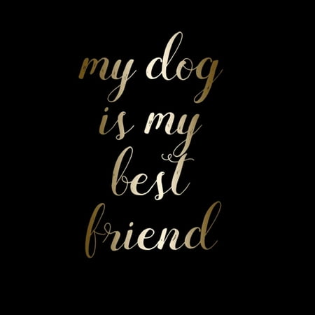Best Friend Dog Poster Print by Jelena Matic (12 x