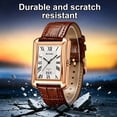 thumbnail image 6 of SKMEI Retro Classic Square Watches for Men Quartz Analog Waterproof Watch Leather Business Casual Mens Wrist Watch, 6 of 8