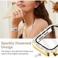 thumbnail image 3 of Yanonmyfd Funda para reloj brillante con protector de visualización HD para mujer compatible con Apple Watch de 49 mm de diámetro, protector de cara para iWatch Series Ultra 3/2/1, color dorado, 3 of 28