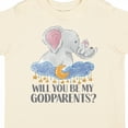 thumbnail image 4 of Inktastic Will You Be My Godparents? Cute Elephants Moon and Stars Boys or Girls Toddler T-Shirt, 4 of 5