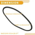 thumbnail image 4 of Cinturón de transmisión Unique Bargains No.3AA176410000 para motocicleta V-Belt para Yamaha CS50 Jog R 2002-2012/2015, 4 of 7