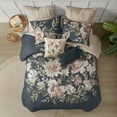 thumbnail image 3 of Bedding Sets, 8 Piece Cotton Comforter Set Navy Cal King, Bed Sets, Comforter Sets,, 3 of 11