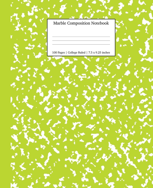 Marble Composition Notebook College Ruled Green Marble Notebooks
