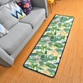 thumbnail image 3 of Dreamtimes Floral Tropical Palm Leaves Hallway Runner Rug 2'x6' Kitchen Rug with Rubber Backing Botanical Watercolor Non Slip Entryway Rug Runner Soft Area Rug for Hallway Bedroom Kitchen, 3 of 6