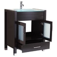 thumbnail image 2 of Style 3 - 30 in.W Black Vanity Sink Base Cabinet with Mirror (LV3-30B), 2 of 3