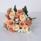 thumbnail image 4 of Arreglo floral artificial de rosas y peonías de seda para decoración de bodas y hogares | Ramo de mano decorativo y flor guía | Centro de mesa floral artificial para decoración de fiestas, 4 of 7