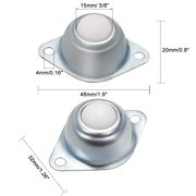 Transfer Units CY-15A 5/8 Nylon Roller Ball Flange Mounted Transfer Bearing 22lb Load 4Pcs