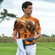 thumbnail image 3 of Fotbe Honeybee On Vibrant Flower Camiseta Polo de Golf para Hombre con Estampado – Camisa Deportiva Transpirable con Cuello Abotonado-Large, 3 of 6