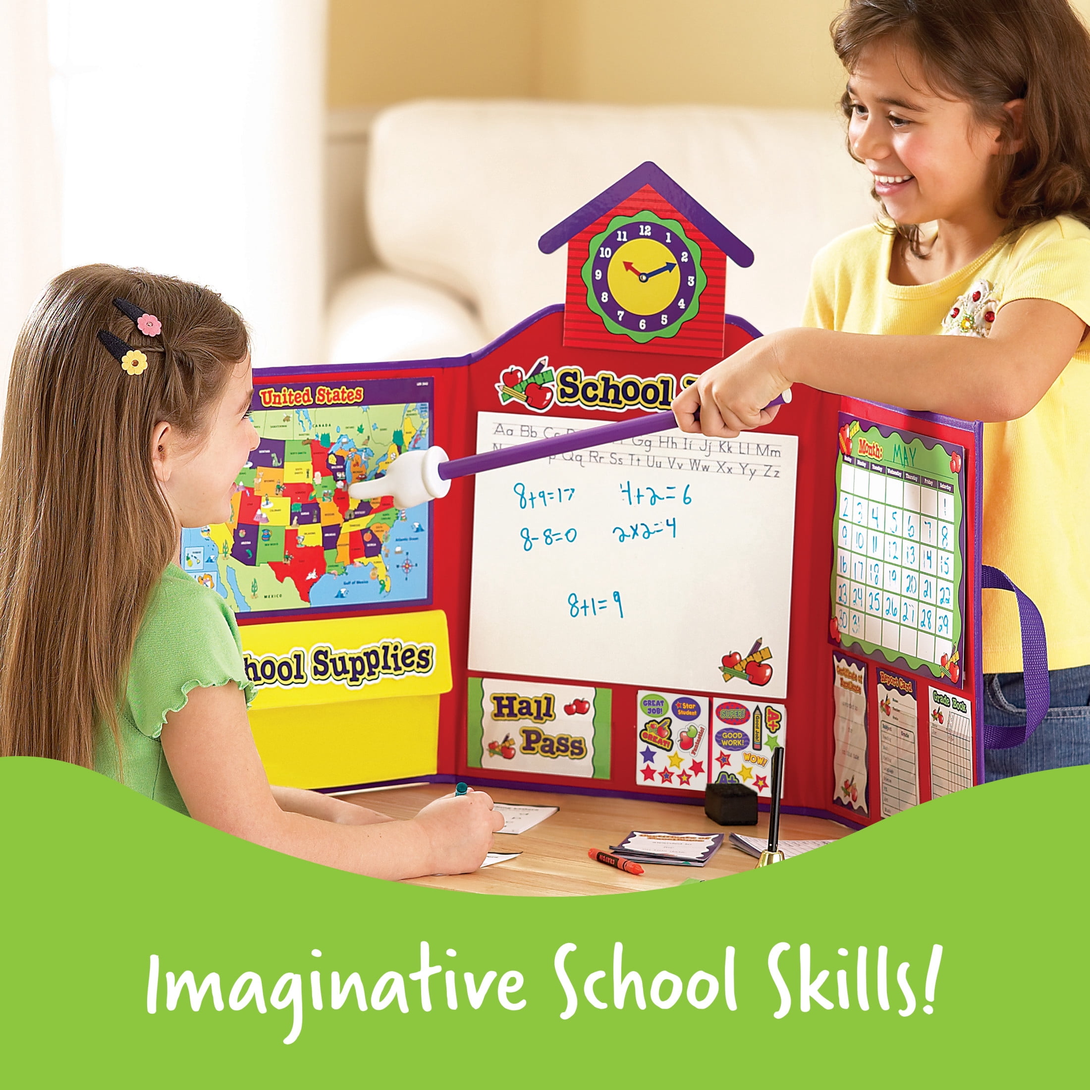 Learning Resources Pretend & Play School Set, Preschool Toys, Ages 3+