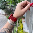 thumbnail image 2 of Correa para Apple Watch  de 45 mm Metálica + Protector lateral de pantalla. Estilo Milanese. Mamá Pulpo  Milanese case lateral, 2 of 7
