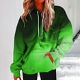 thumbnail image 2 of Under 10$ Buigttklop Women Long Sleeves Casual Hooded Printing Crewneck Pullover Sweatshirt Tops, 2 of 5