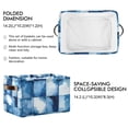 thumbnail image 2 of Yayeee Canvas Storage Basket with Handles for Shelves Fabric Bins Closet Organizer, Blue Pattern, 2 of 8