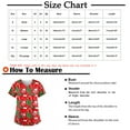 thumbnail image 2 of Luxalzxs Women's Christmas Working Uniform Tops Short Sleeve V-Neck Scrubs Top Nursing Shirts Workwear, 2 of 4