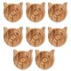 thumbnail image 1 of Set of 8 Wooden Cat Ear Jewelry Trays, Sturdy and Versatile, for Showcase, Store, 1 of 2