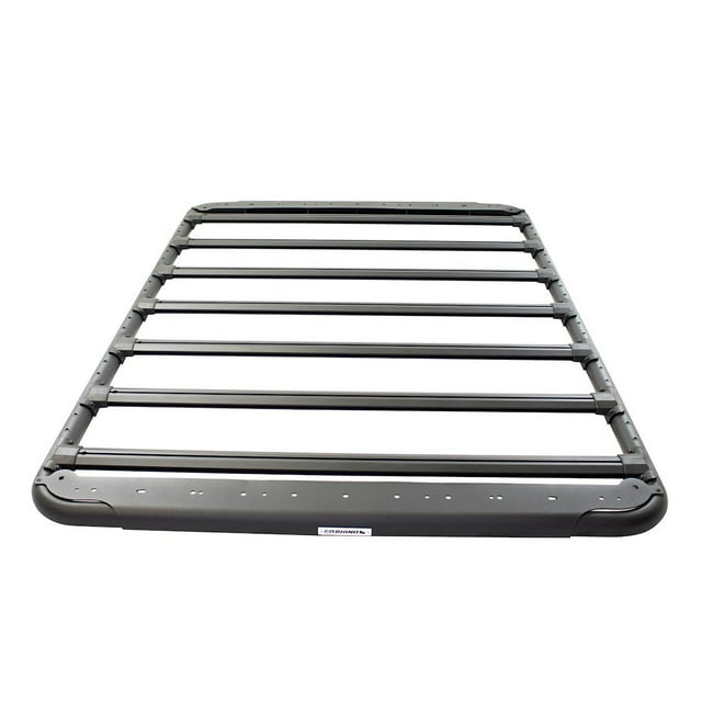 Go Rhino Roof Rack Platform 5935065T SRM500; Mounts to OEM Crossbars; 65 Inch Length x 52 Inch Wide; Textured Black; Aluminum