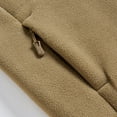 thumbnail image 5 of Lovzfmll Men's Sherpa Fleece Jacket, Solid Color Stand Collar, Long Sleeve with Pockets, Thickened Plush Lining, Winter Jackets for Men, 5 of 9