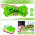 thumbnail image 3 of Silicone Ice Cube Tray, 3Pcs Ice Cube Mold with Lid - 111 Ice Cube Molds for Jelly Milk Juice Cocktails Whiskey - LFGB C, 3 of 5
