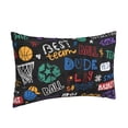 thumbnail image 2 of Balery Basketball Pillow Covers,Bed Pilowcases,Reversible Plush Throw Pillow Covers End Pillow Encasement,Pillow Case - 14"X20", 2 of 9