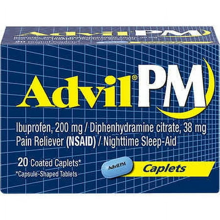 Advil PM Ibuprofen Caplets, 120 ct