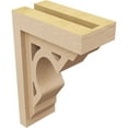 thumbnail image 5 of 4"W x 8"D x 12"H Classic Sheridan Rough Cedar Woodgrain TimberThane Corbel, Primed Tan, 5 of 6