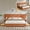Orange, variant on Queen Size Upholstered Platform Bed Frame, Bed Frame with Storage, Velvet Headboard with Built-in Nightstands & Drawers, No Box Spring Needed, Wooden Slats Support, Noise-Free, Easy Assembly, White