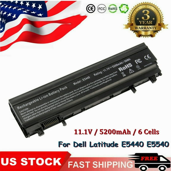 For Dell Latitude E5440 E5540 Battery Type VV0NF WGCW6 N5YH9 451-BBIE 58Wh