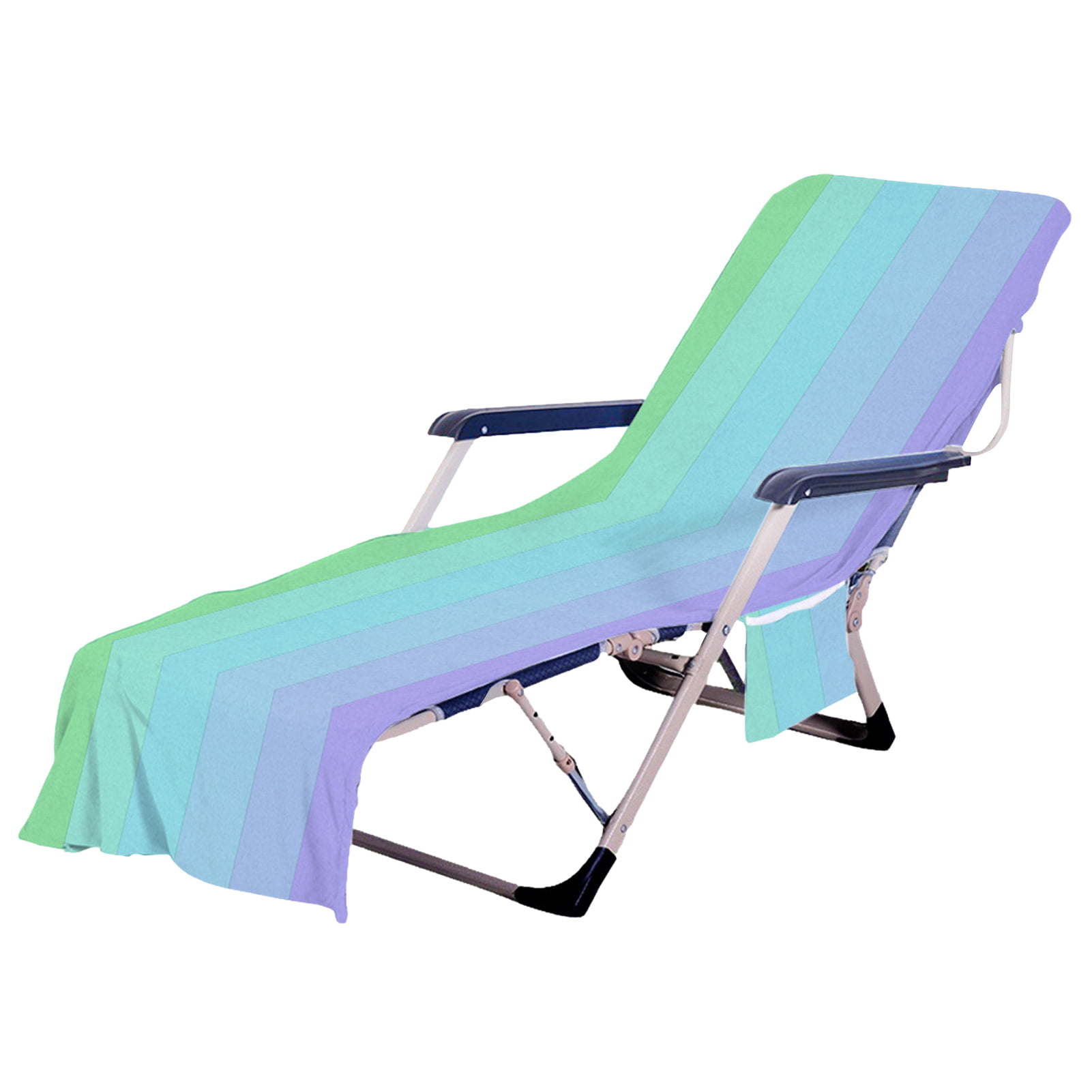 Details about   Portable Beach Chair Cover Towels Bath Towel Strap Lounger Summer Carry Bag SH 