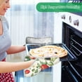 thumbnail image 2 of Yayeee Pot Holders Kitchen Heat Resistant with Pocket 7"x9.8" Cotton Oven Cooking Hot Pads, Beige Apple Pattern, 2 of 7