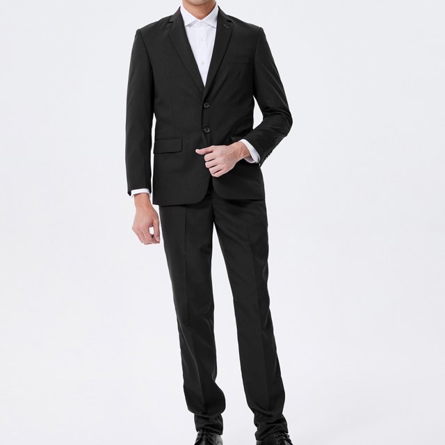 Blazer informal para hombre y pantalón de pierna recta traje formal de negocios de corte entallado profesional