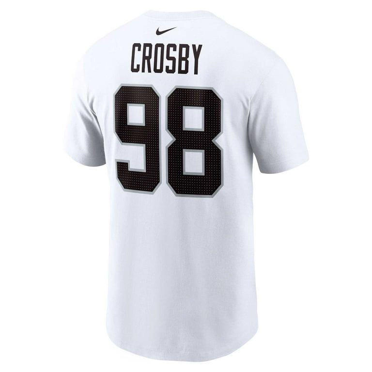 Men's Nike Maxx Crosby White Las Vegas Raiders Player Name
