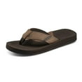 thumbnail image 2 of Cobian Menâ€™s Sandals ARV 2 - Flip Flops for Men with Synthetic Leather Strap and Arch Support - Comfortable Casual Brown Sandals, Java (Updated Version), 13, 2 of 4