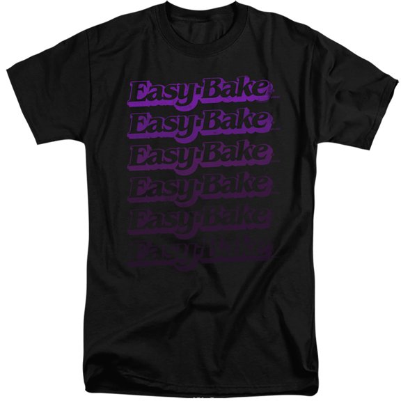 Easy Bake Oven Faded S/S Adult Tall 18/1 T-Shirt Black