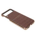 thumbnail image 3 of Estuche Para Teléfono Con Pantalla Plegable, Cubierta Protectora Para Teléfono A Prueba De Polvo De Cuero Resistente A Los Impactos Para Galaxy Z Flip4 ANGGREK Marrón, 3 of 8