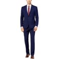 thumbnail image 1 of Nick Graham - Traje formal de dos botones para hombre, ajustado, color azul marino, 40 x 32, 1 of 2
