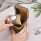 thumbnail image 3 of Caja de madera para reloj, estuche de madera de nogal, caja de almacenamiento individual para reloj, vitrina para reloj, caja de regalo cuadrada para joyas con almohada, 3 of 6