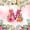 Coral M, variant on Erosebridal Bunny Queen Bedding for Girls, Pink Daisy Bedding Comforter Set Queen, Pink Reversible 7pcs
