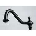 thumbnail image 4 of Kingston Brass KB1798PLBS Heritage 8-Inch Centerset Kitchen Faucet, Satin Nickel, 4 of 7