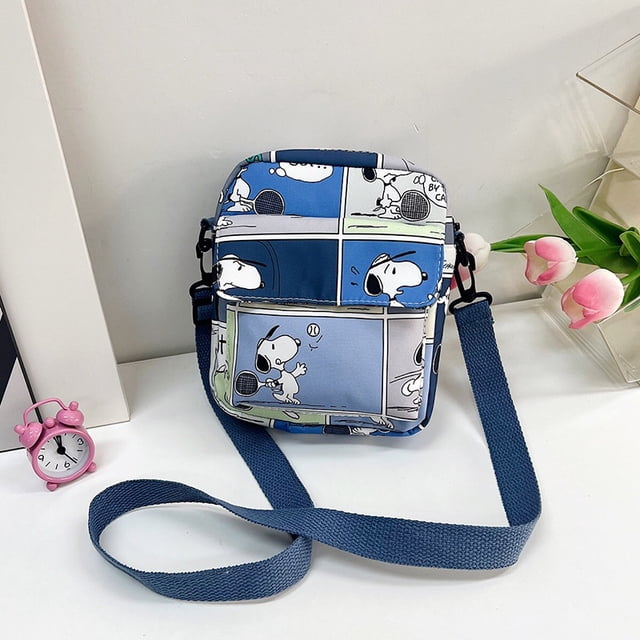 2023 Nuevo Todo Combinado Lindo Snoopy Forma Crossbody Bolso Versión Coreana Un Hombro Pequeño Cuadrado Gao Jiahui unisex