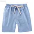 thumbnail image 2 of Liyamei Kids Drawstring Shorts with Loose Fit for Summer Casual School Wear Size 2-10,Light Blue, 2 of 6